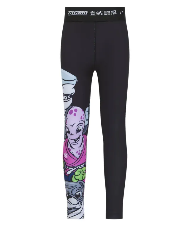 Tatami Fightwear Mini Grapplers spats bimbo nero riciclato