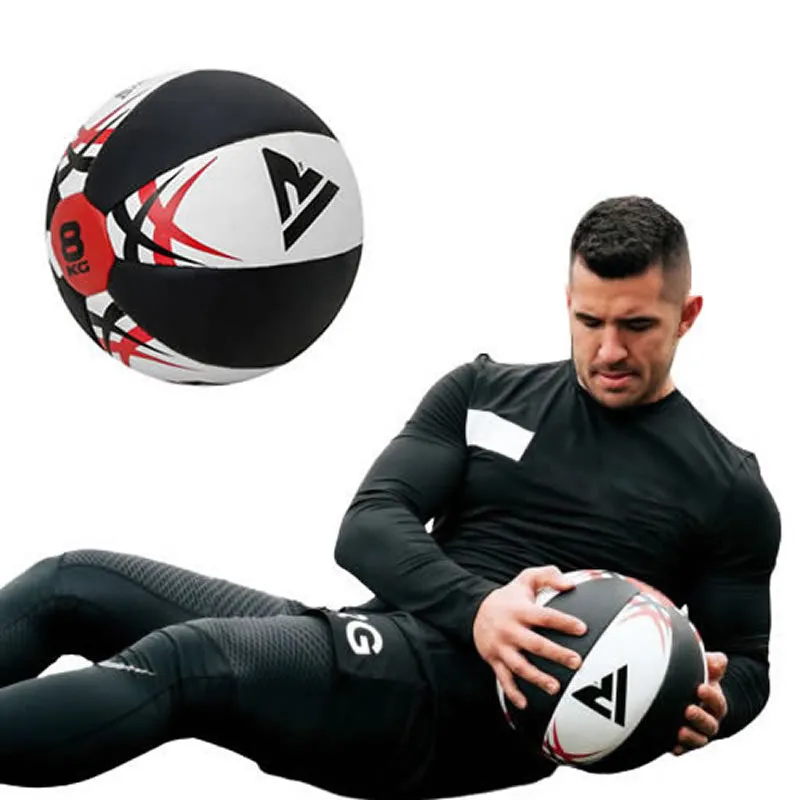 RDX KM Palla Medica 5 kg Bianco Nero Pelle