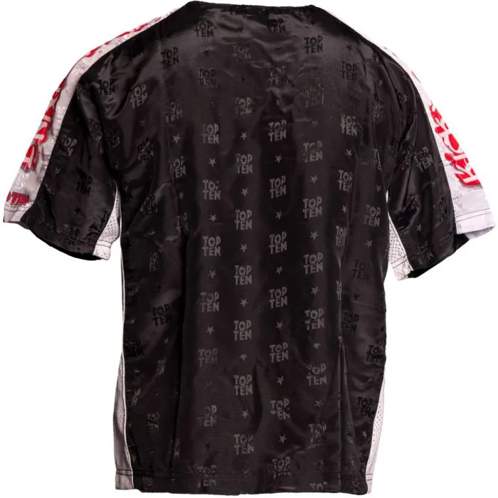 TOP TEN Graffiti t-shirt kickboxing scollo a V
