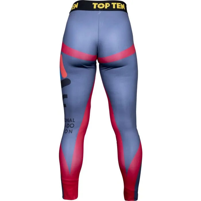 TOP TEN ITF Color Leggings allenamento elasticizzati