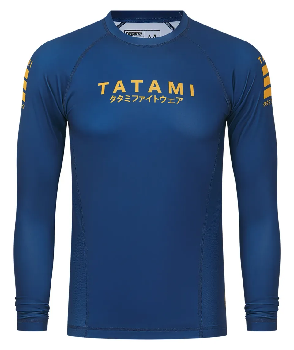 Tatami Katakana V2 Rash Guard Maniche Lunghe Blu