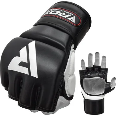 RDX T1 Leather Guanti MMA Allenamento Pelle Vera