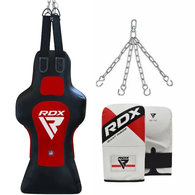 RDX TDR sacco boxe torso rosso 90cm con guanti