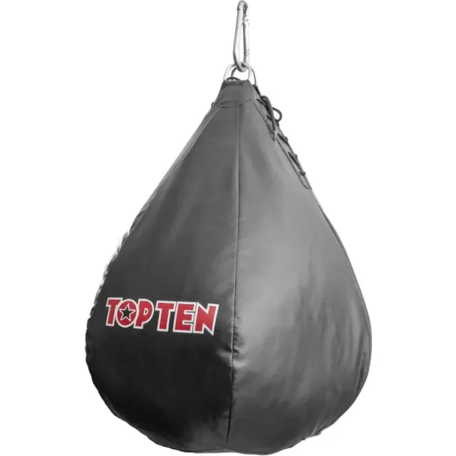 TOP TEN pera da boxe in nylon nera