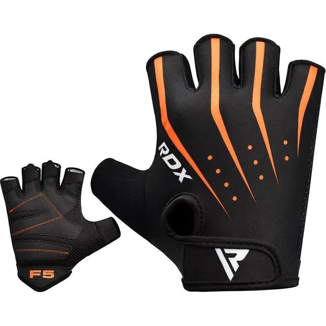 RDX F5 Guanti Palestra Lycra Neri Grip