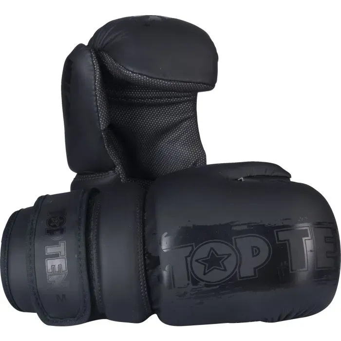 TOP TEN Pointfighter Power Ink guanti Black'n'Black