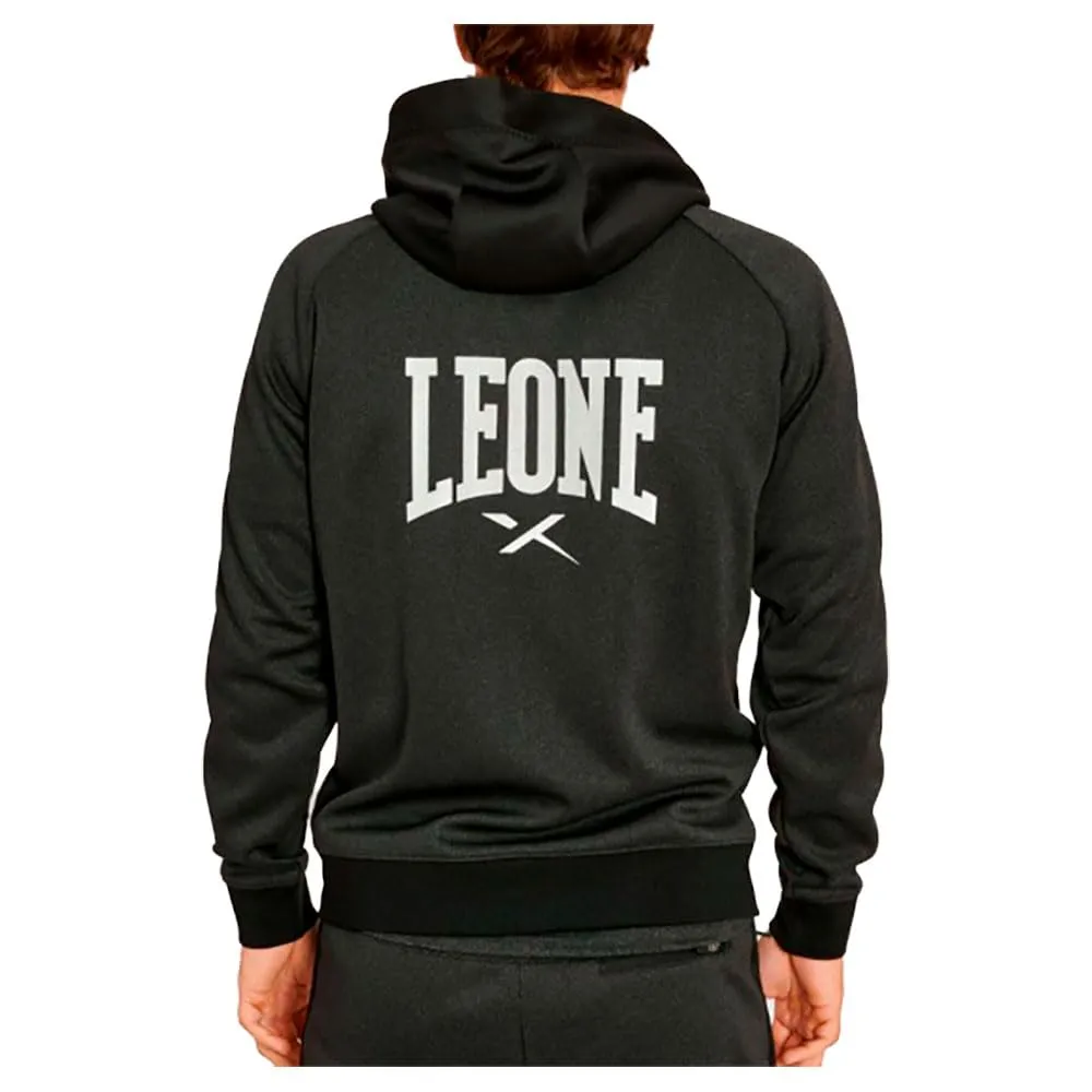 Leone1947 Melange Felpa con Cappuccio 2XL con Zip