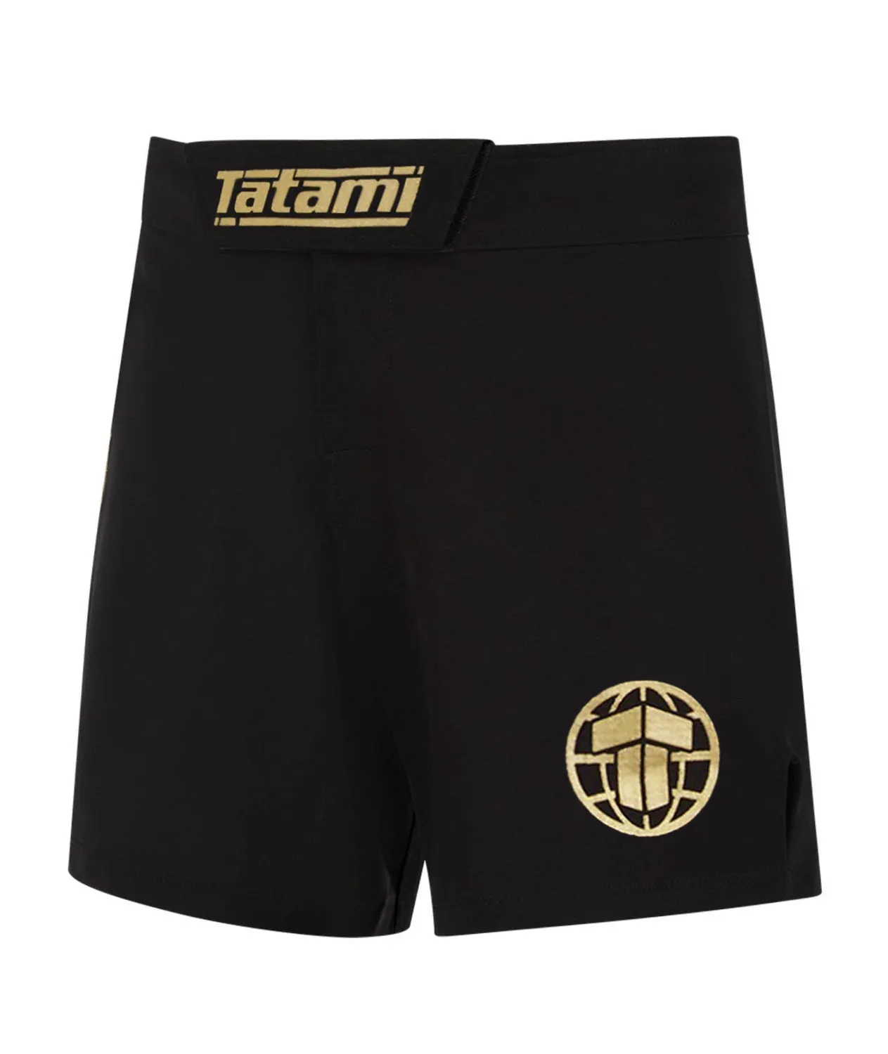 Tatami Pro Grappling pantaloncini no-gi nero oro