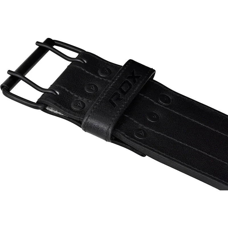 RDX RD Cintura Sollevamento Pesi Pelle Nera Doppia Fibbia