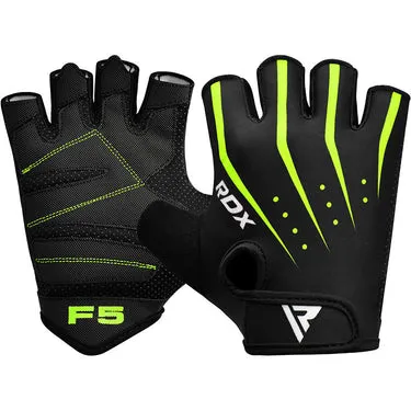RDX F5 Guanti Palestra Lycra Neri Grip
