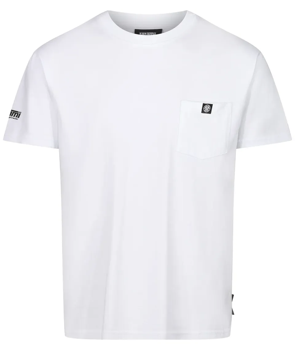 Tatami Pocket T-Shirt maglietta bianca cotone