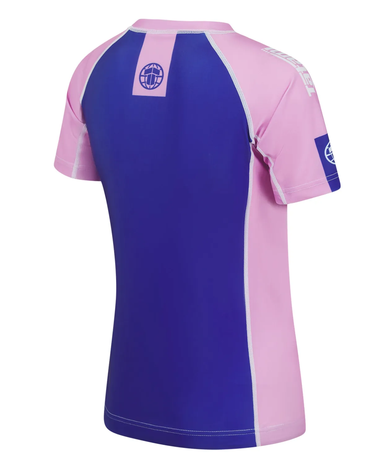 Tatami Contrast rash guard donna blu rosa manica corta S