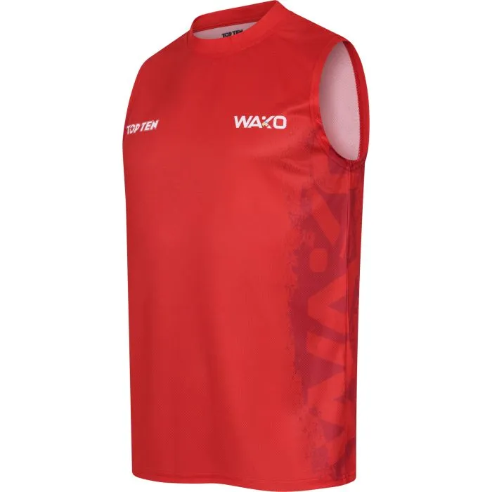 TOP TEN WAKO Kick Light t-shirt kickboxing poliestere