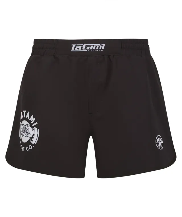 Tatami Fist Bump High Cut Shorts MMA Neri riciclati