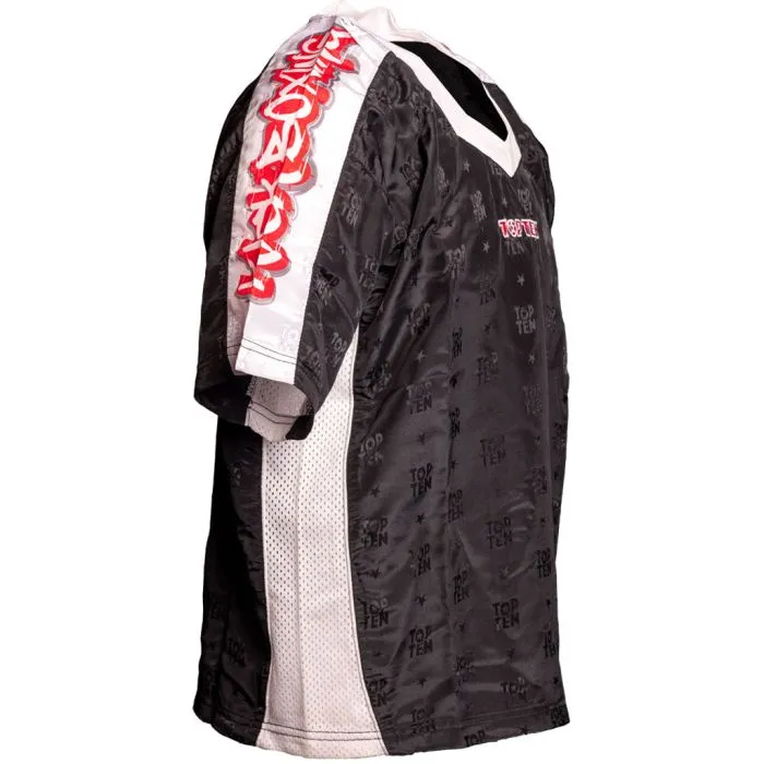TOP TEN Graffiti t-shirt kickboxing scollo a V