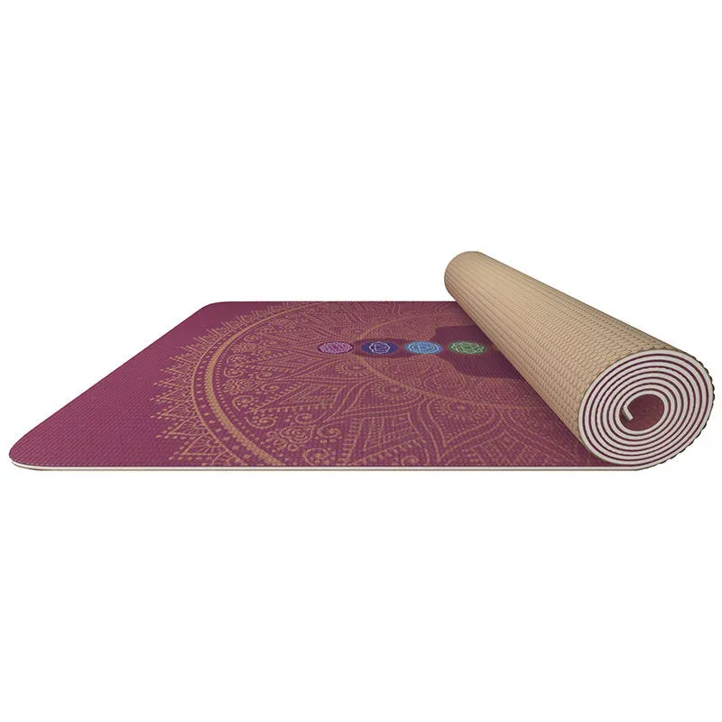 RDX Iris Tappetino Yoga PVC 6mm Rosa Antiscivolo