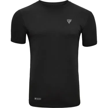 RDX T2 maglietta palestra nera traspirante