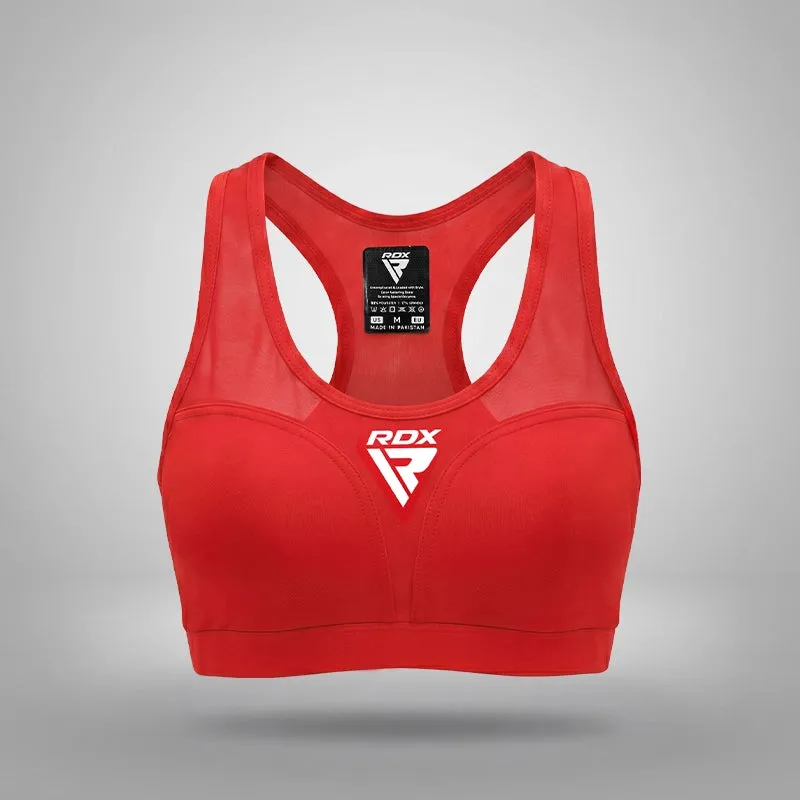 RDX Wako Approved Reggiseno Sportivo Nero Senza Cuciture