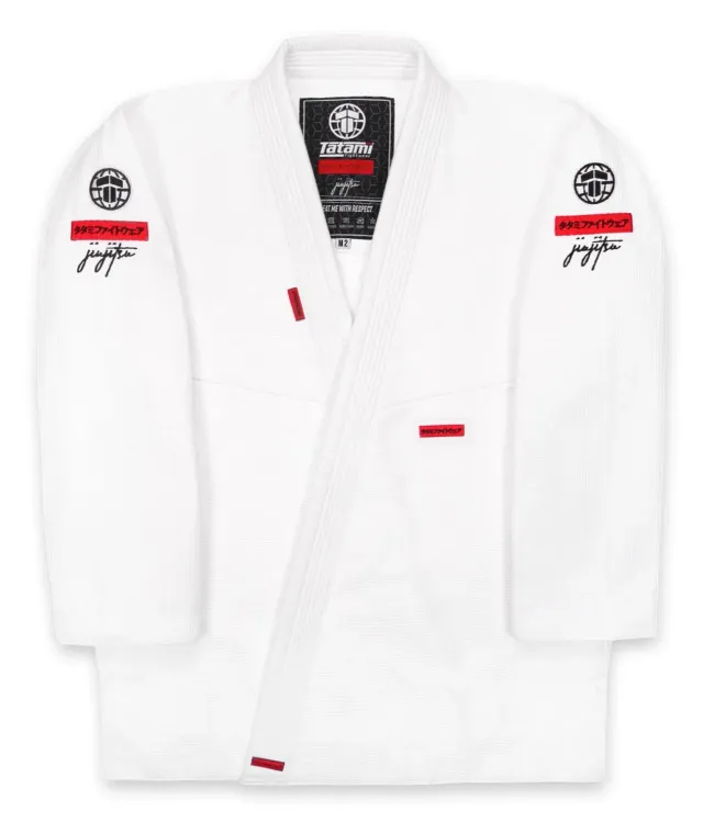Tatami Fightwear Aspect Kimono BJJ Bambino Bianco 450 GSM