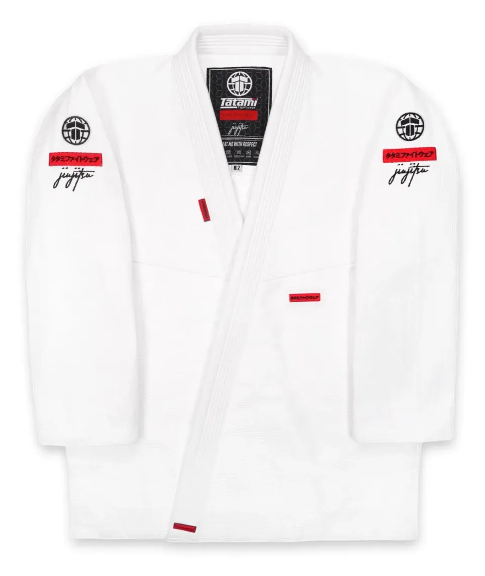 Tatami Fightwear Aspect Kimono BJJ Bambino Bianco 450 GSM