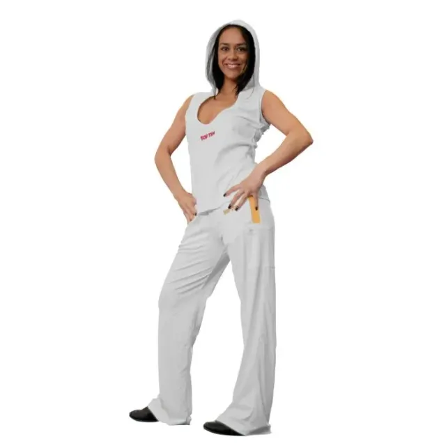 TOP TEN felpa donna senza maniche scollo profondo fitness