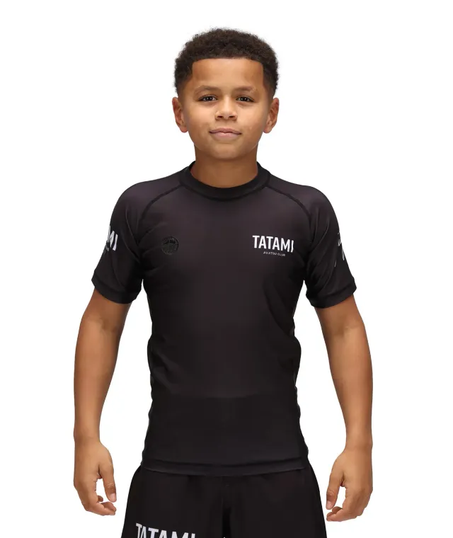 Tatami JJ Club Rash Guard bambino manica corta nera
