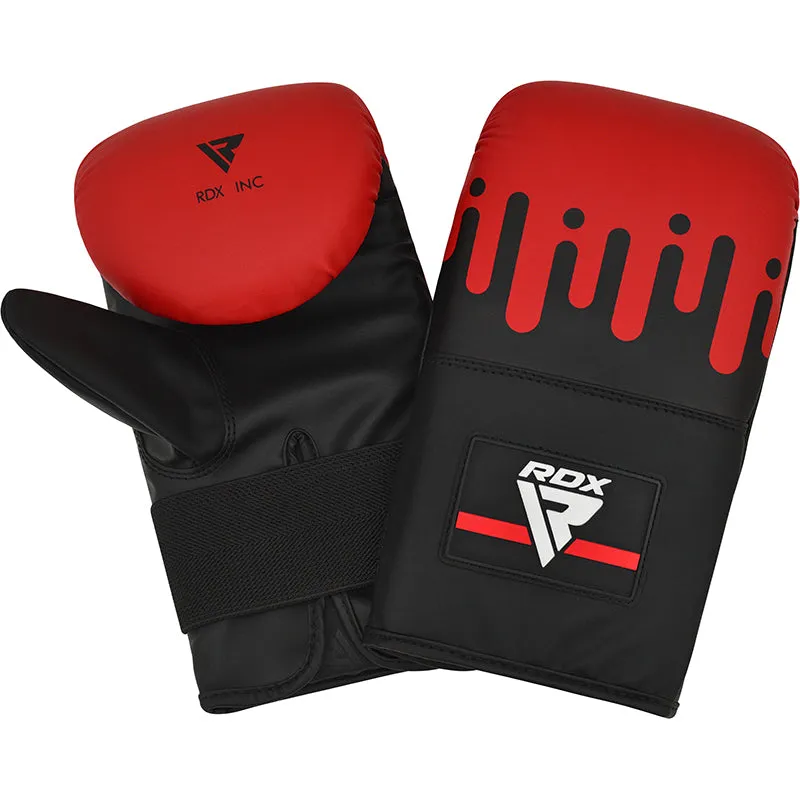 RDX F9 Guanti Sacco Rosso Nero Maya Hide