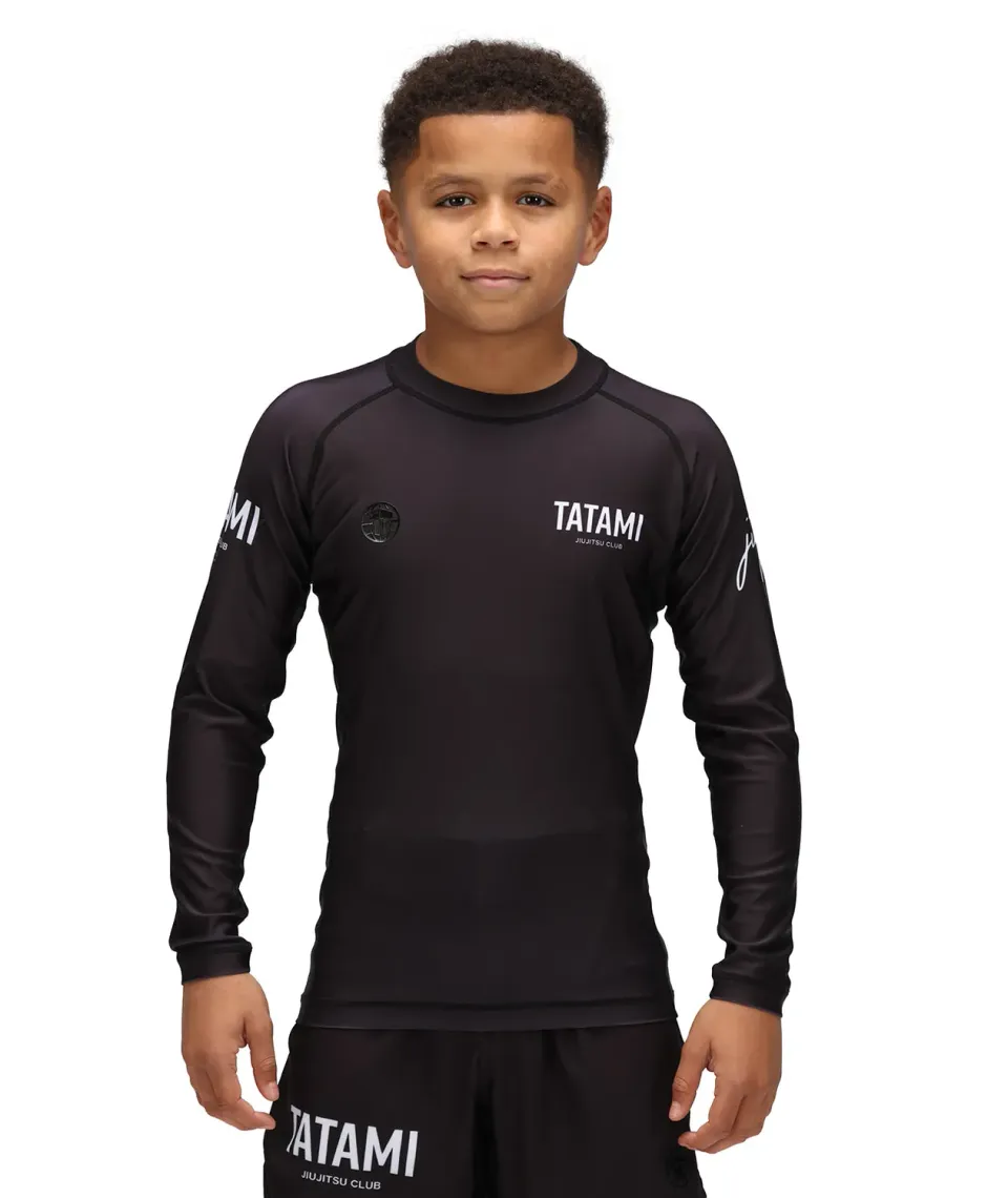 Tatami JJ Club rash guard bimbo maniche lunghe nera