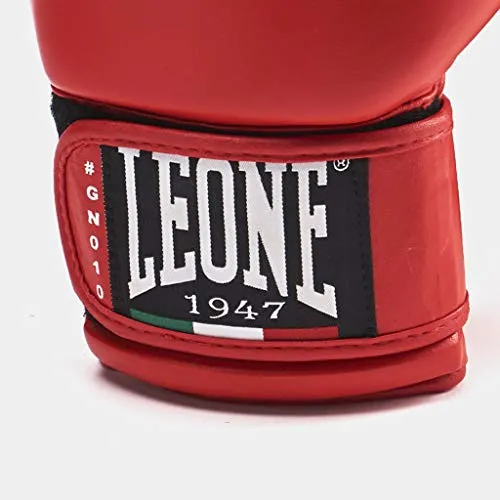 Leone1947 Contest GN010 guantoni boxe rossi 10 oz pelle