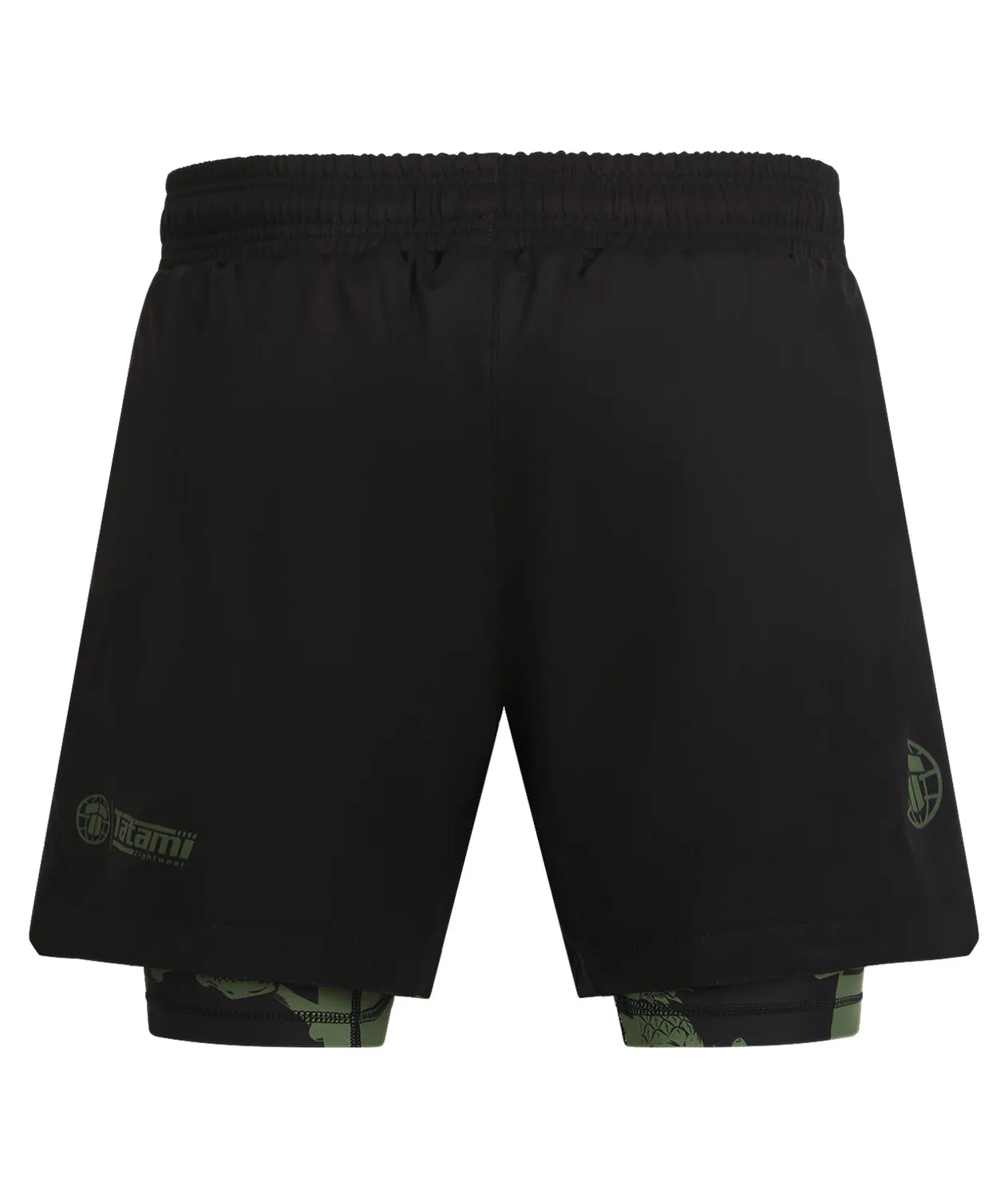 Tatami Reorg Hybrid pantaloncini grappling khaki con compressione