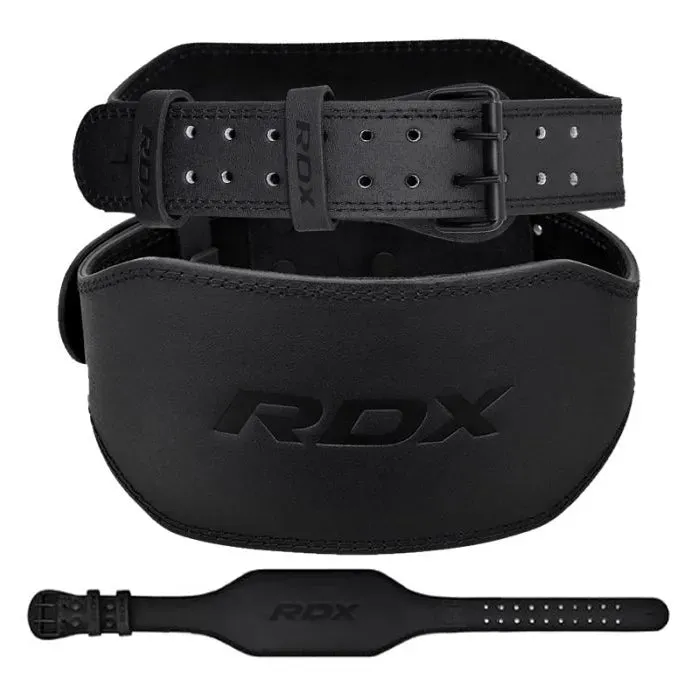 RDX Cintura Sollevamento Pesi Pelle 6 Pollici