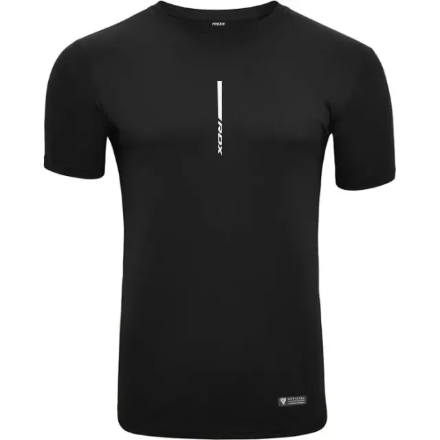 RDX T2 maglietta palestra nera M traspirante boxe