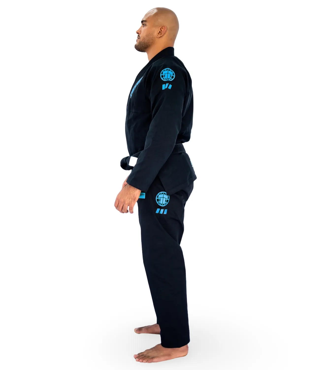 Tatami Fightwear Pro Series Gi kimono nero azzurro sky