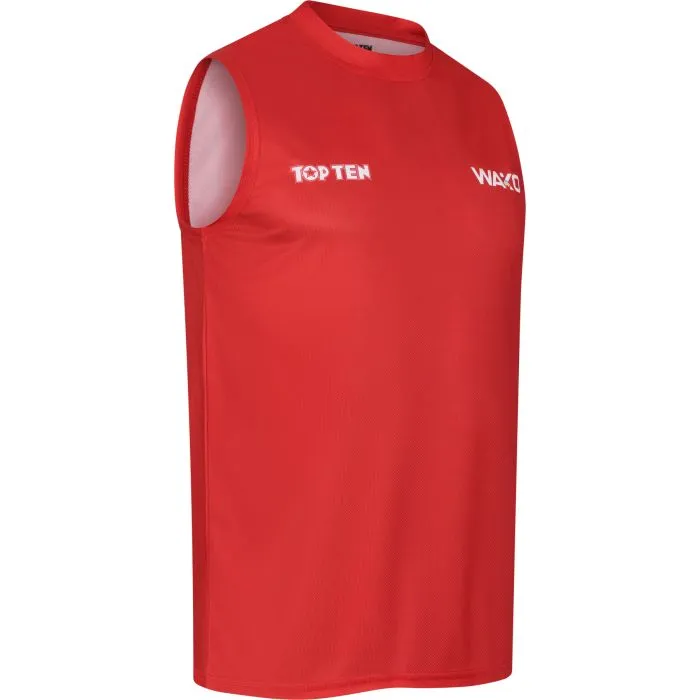 TOP TEN WAKO Kick Light t-shirt kickboxing poliestere
