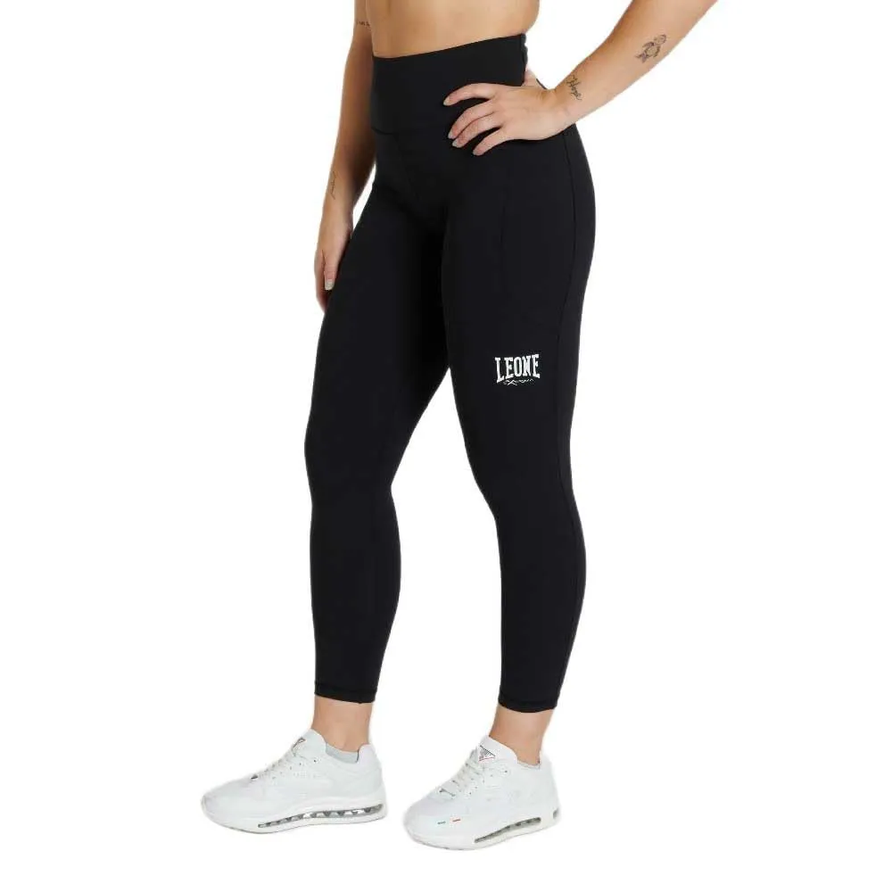 Leone1947 Logo ABX134 Leggings Donna neri allenamento