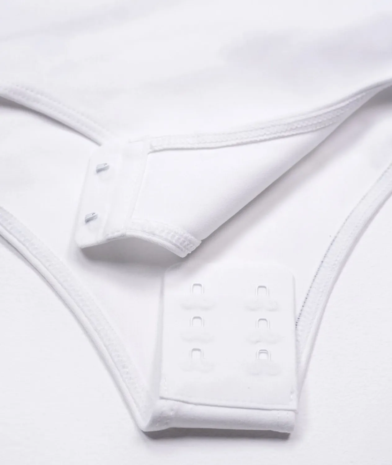 Tatami Helena Ranked Leotard bianco manica lunga