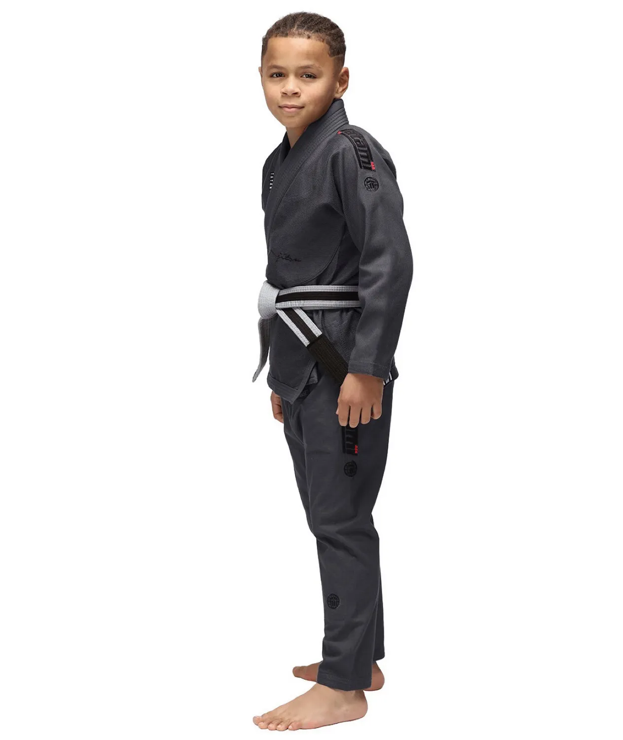 Tatami Elements Superlite Kimono BJJ Bambino Gunmetal + Cintura