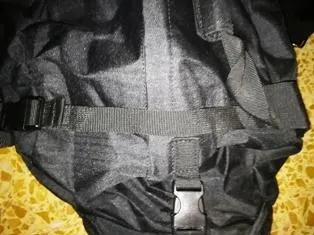 Leone1947 borsone sportivo nero 70 litri antistrappo zaino