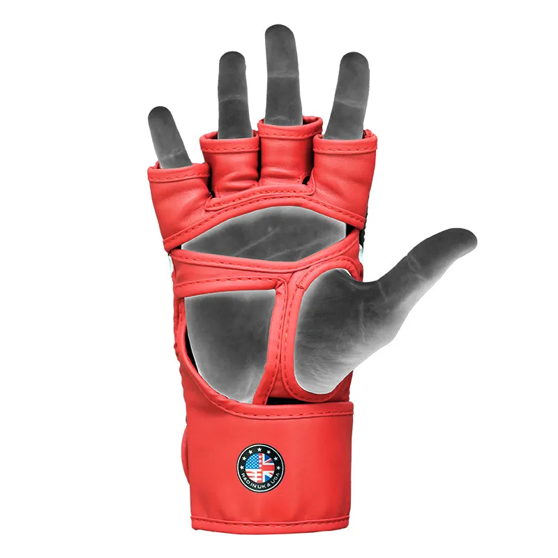RDX Aura Plus T-17 Guanti MMA Grappling Pelle