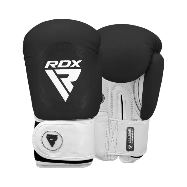 RDX T1 WAKO Guantoni Boxe Pelle Neri