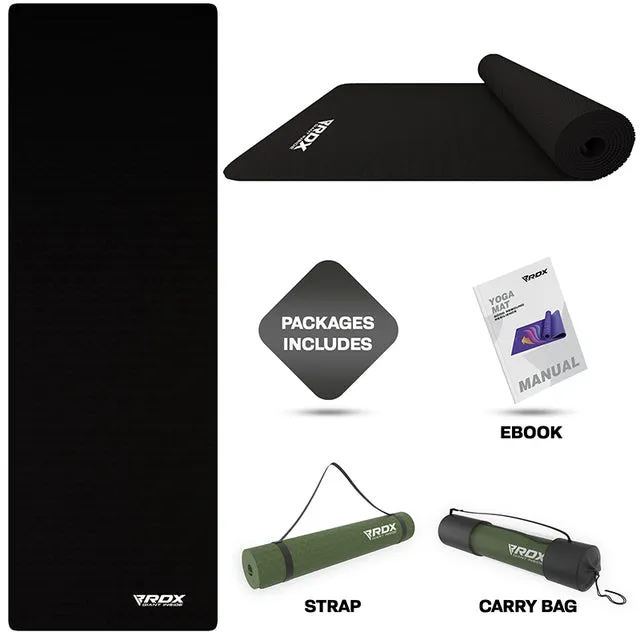RDX YM Tappetino Yoga 6mm TPE antiscivolo