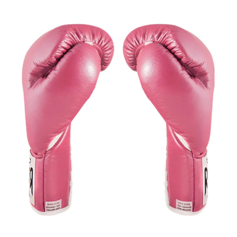 Cleto Reyes Girl guanti match 10 oz rosa pelle lacci