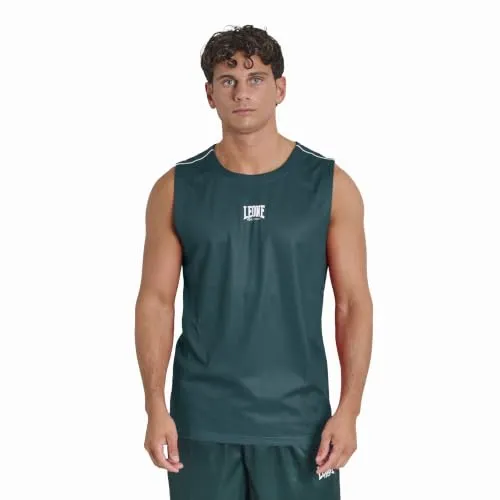 Leone 1947 Classic ABX326 smanicato uomo verde petrolio S