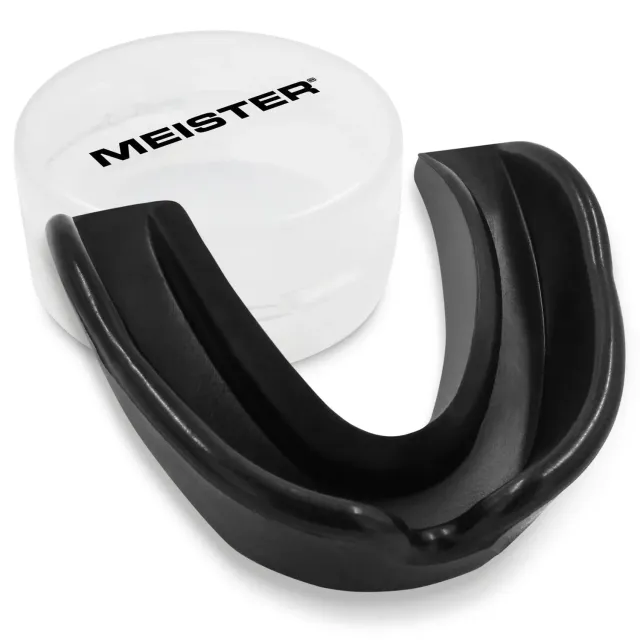 Meister MMA paradenti singolo modellabile nero con custodia