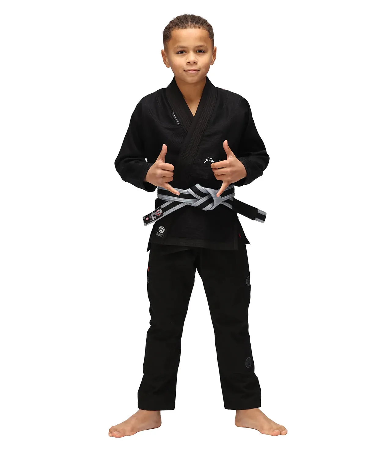 Tatami Fightwear Elements Superlite Kimono BJJ Bambino Nero Leggero