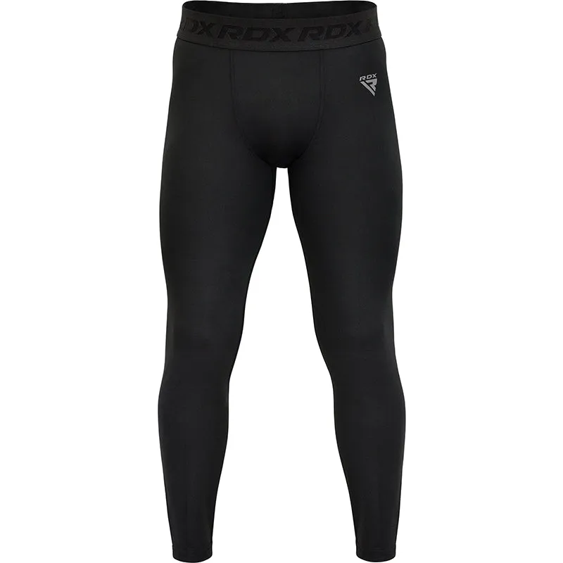 RDX T15 Leggings Compressione Uomo Neri elasticizzati