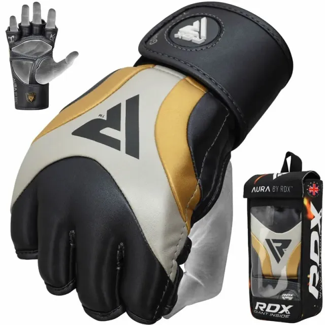 RDX T17 Aura Guanti MMA Golden gel shock