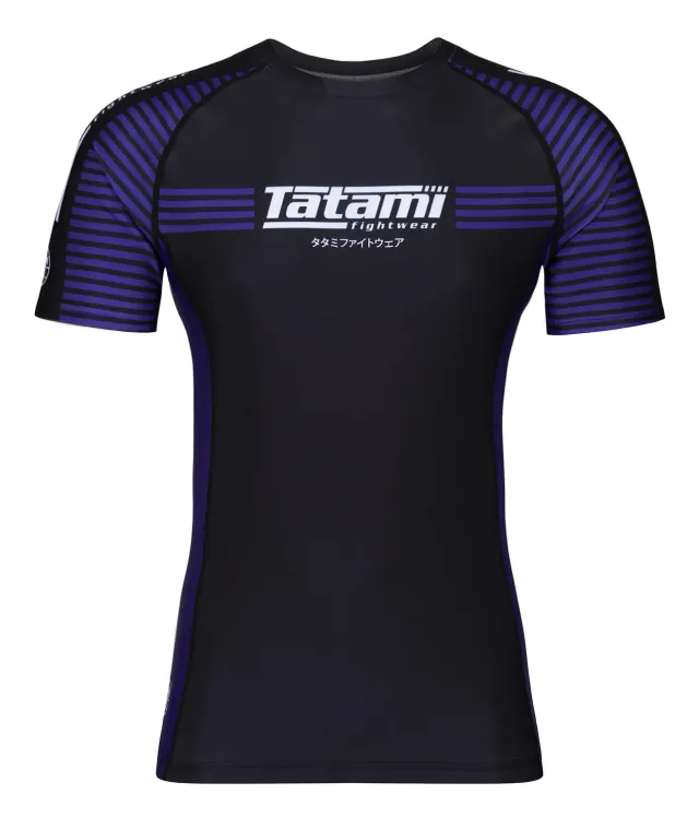 Tatami IBJJF Ranked rash guard viola manica corta M