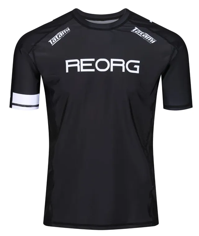 Tatami REORG Basic Dad Bod Rash Guard Nero Comodo Cotone-like