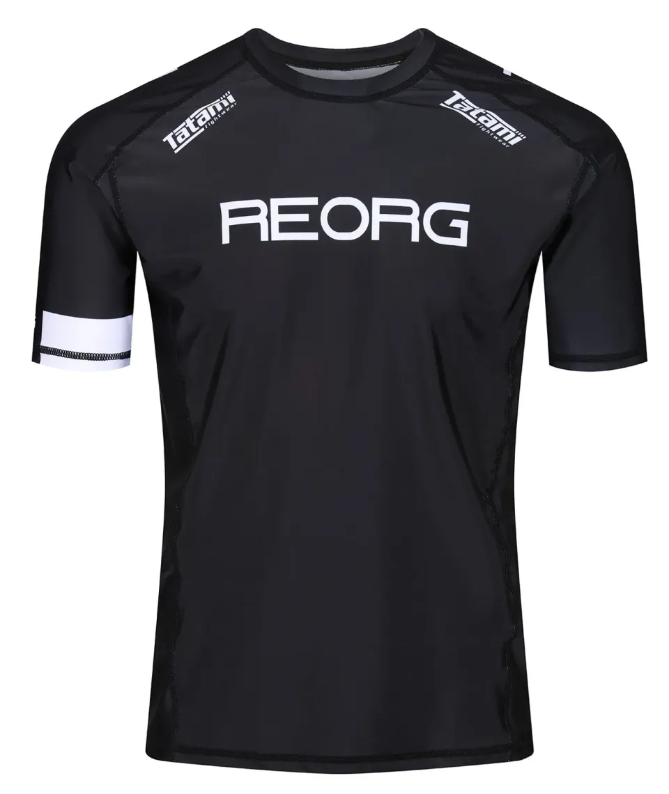 Tatami REORG Basic Dad Bod Rash Guard Nero Comodo Cotone-like